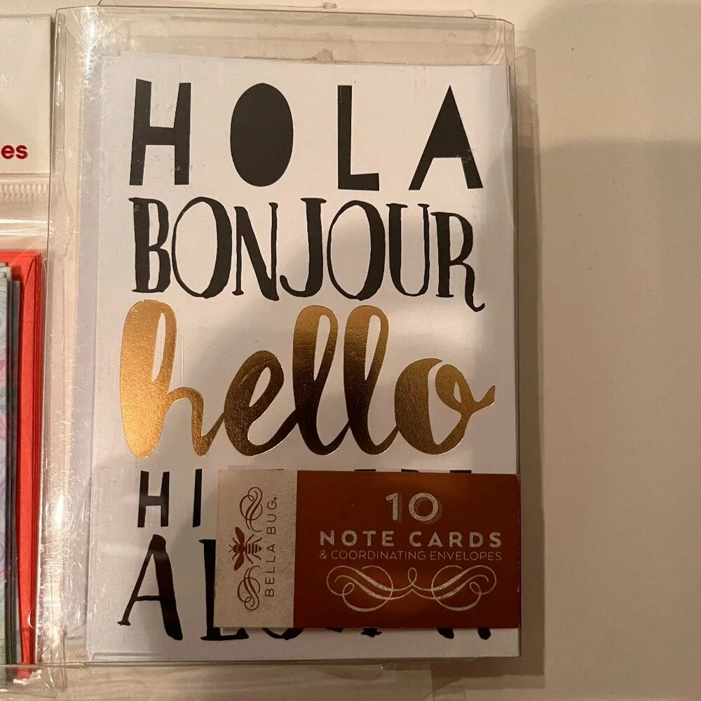 Note Cards - Stationery (Hello‎ 2 boxes and Thinking of You)